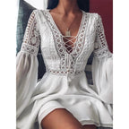 Hannah - Vestido camisero con lazada