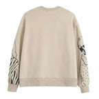 LuxeKnit - Sudaderas holgadas con estampado