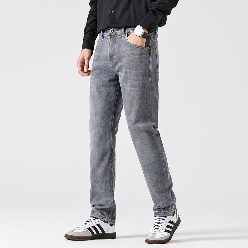 Pantalones vaqueros rectos de acabado gris - Torleif