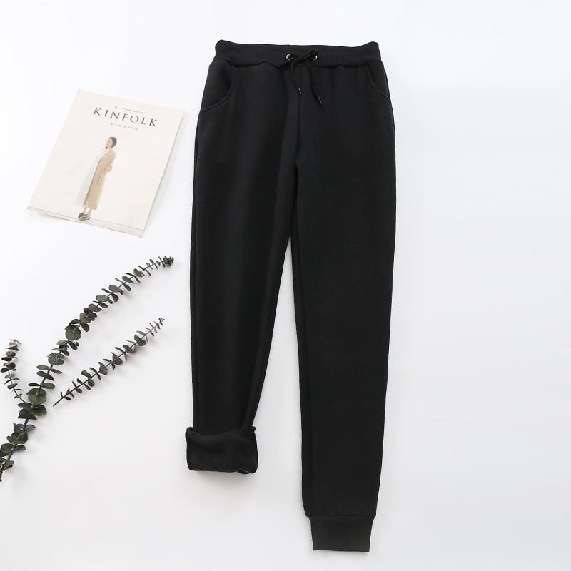 Pantalones para mujer efecto aterciopelado interior - Lureta