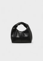 Bolso mujer tipo hobo asa redonda cuero sintético diseño moderno - Malva