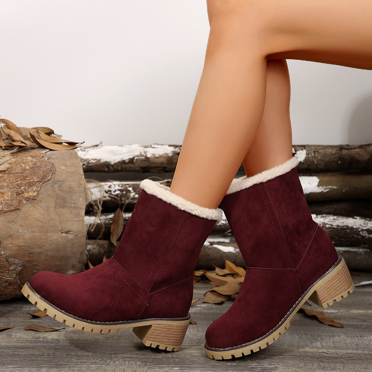 Botines para mujer con interior afelpado - Lurean