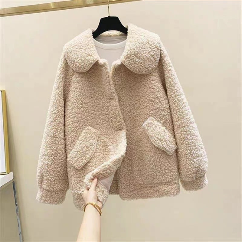 Abrigo efecto polar para mujer estilo relajado invernal - Mimiko