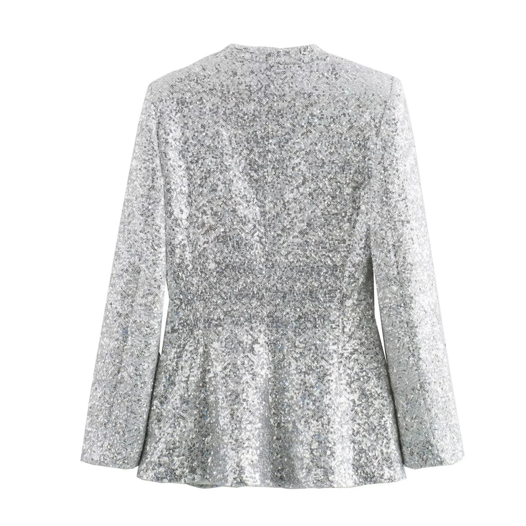 Blazer de lentejuelas para mujer - Arvein