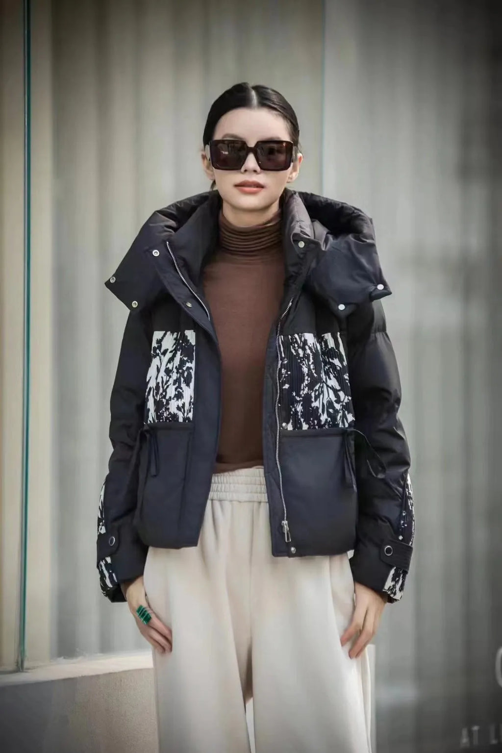 Elvy - Chaqueta de plumón con capucha