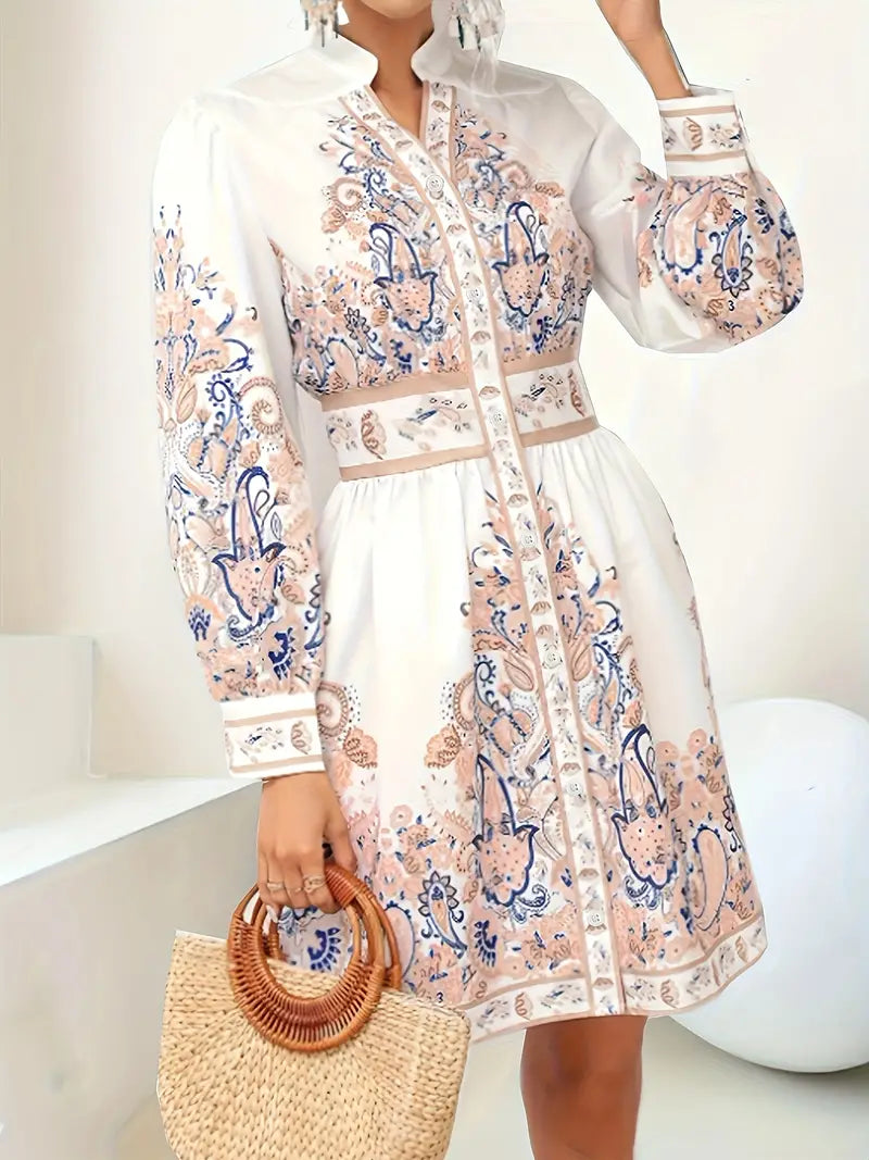 Katty - Vestido maxi con estampado floral para las vacaciones