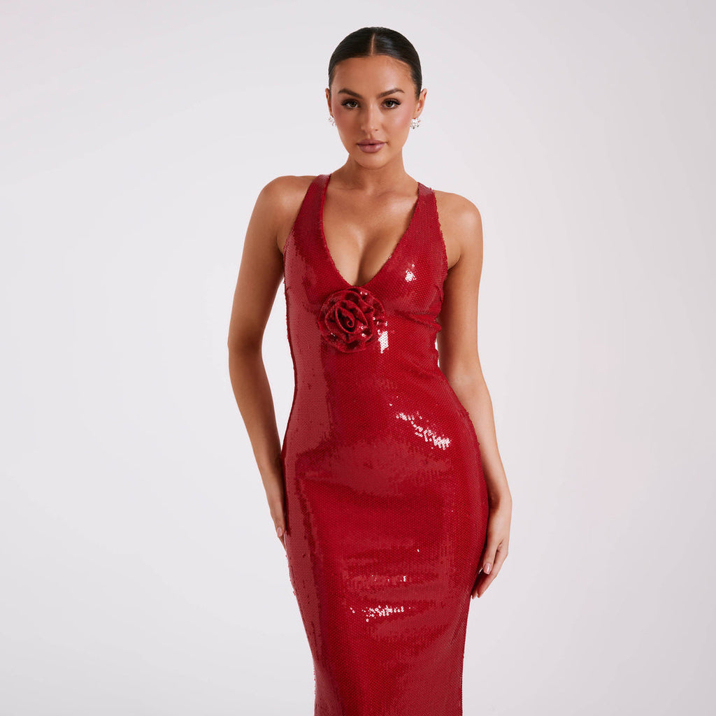 Vestido de lentejuelas para mujer - Maelise