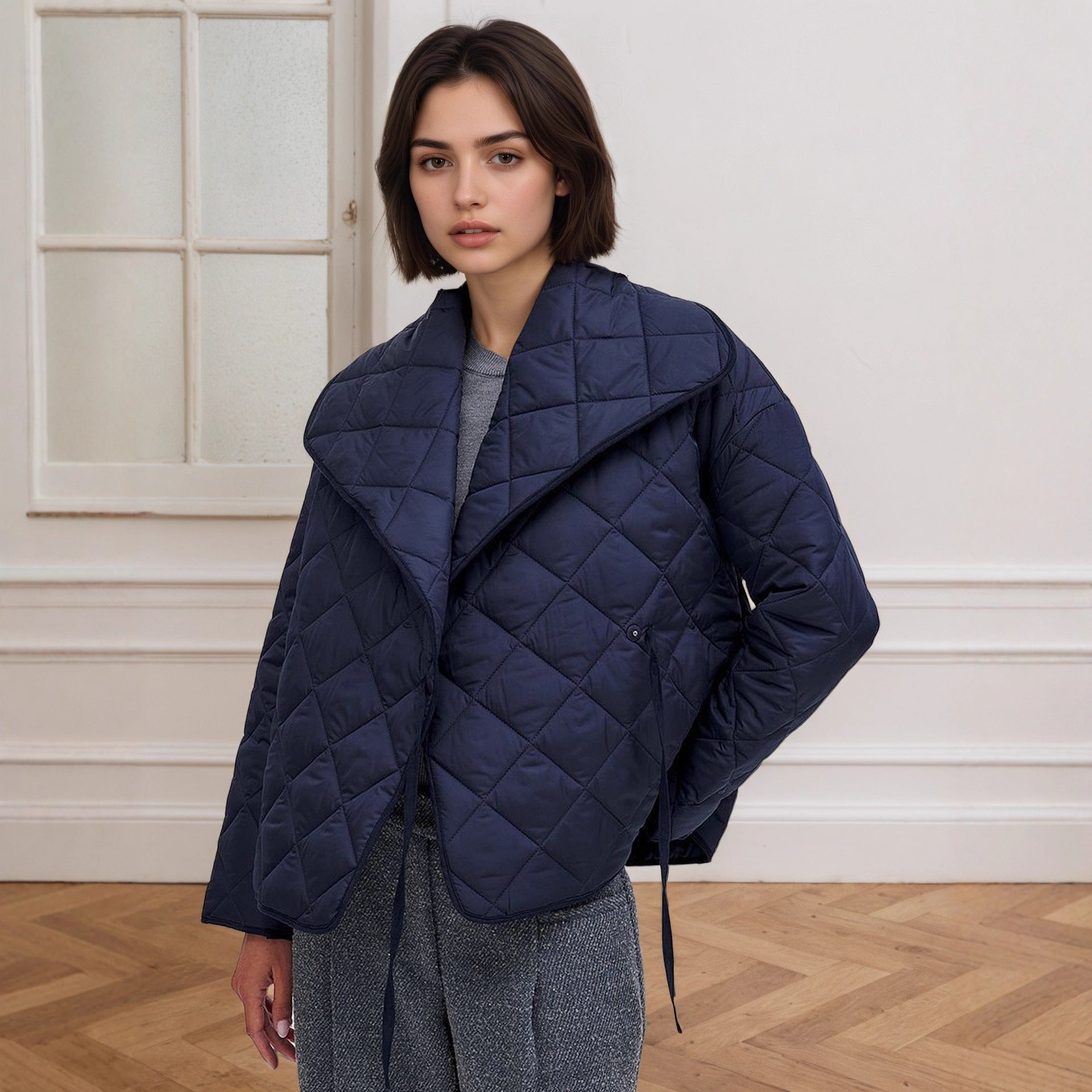 Chaqueta corta para mujer efecto acolchado - Elnara