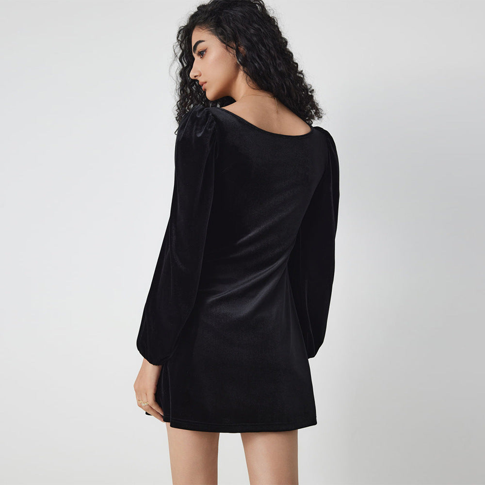 Vestido para mujer tipo terciopelo - Yalena