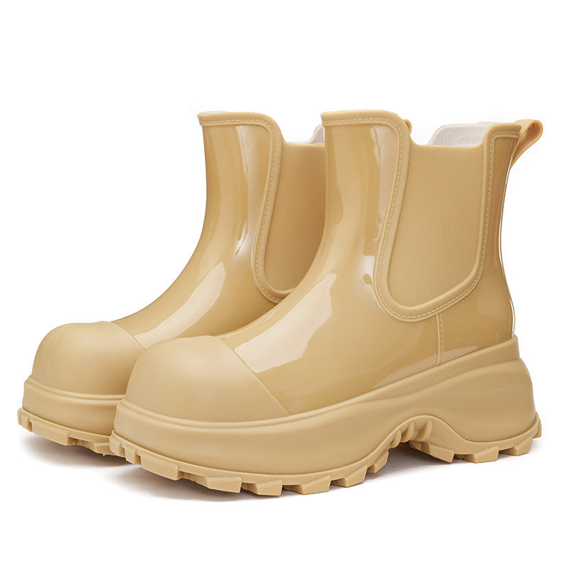Botas de lluvia para mujer de suela gruesa y impermeables - Karilyn