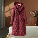 Abrigo para mujer acolchado largo de invierno - Cassy