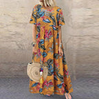 Lotte - maxivestido floral vibrante para un look elegante