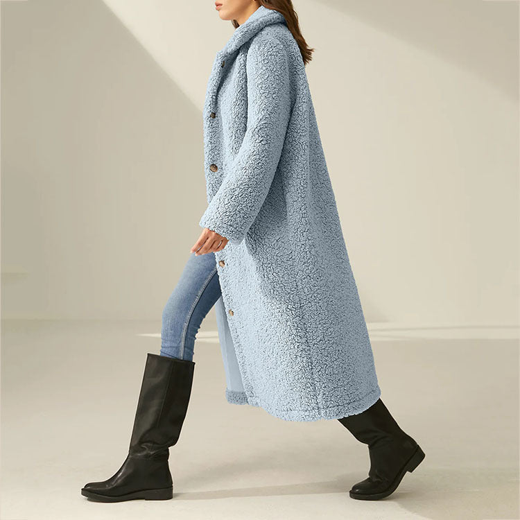 Abrigo largo polar para mujer - Ysandre