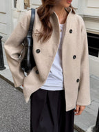 Chaqueta de lana suave para mujer - Enore