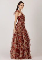 Judy - Vestido largo floral bohemio