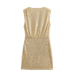 Vestido para mujer efecto aplicaciones luminosas - Sarynne