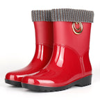 Botas de lluvia para mujer impermeables con forro interior - Xavira