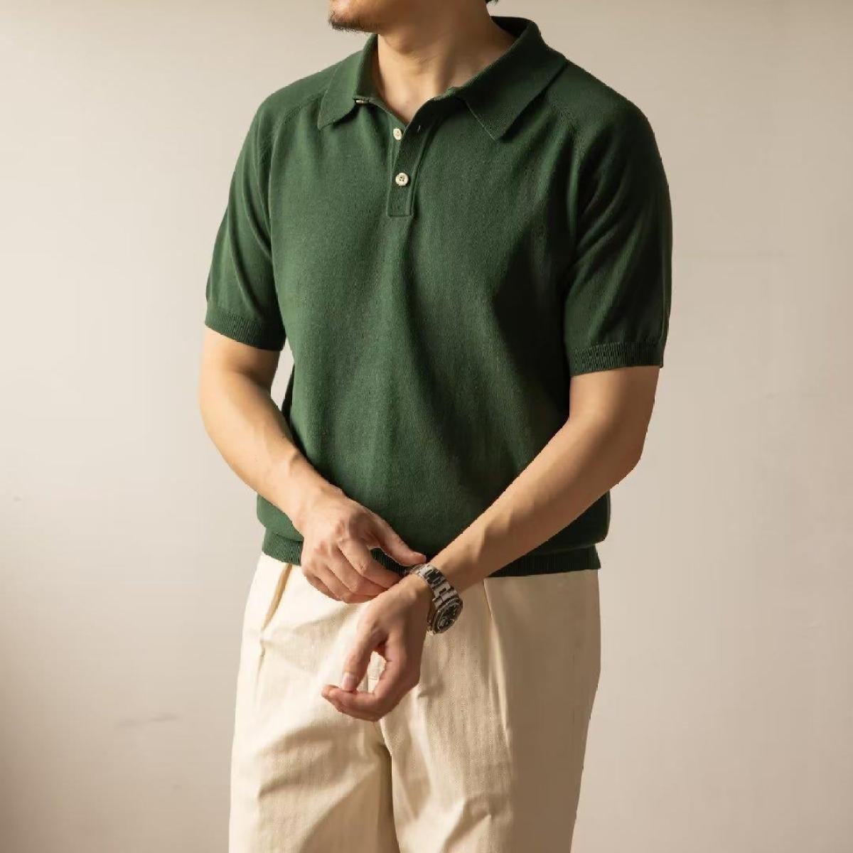 Polo hombre algodón texturizado estilo clásico - Hugo