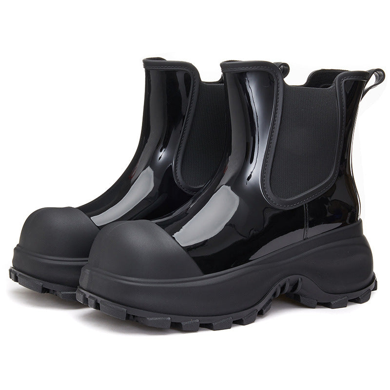 Botas de lluvia para mujer de suela gruesa y impermeables - Karilyn