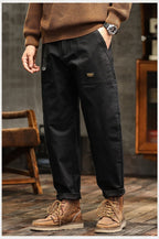 Pantalón casual hombre algodón resistente estilo cargo recto - Marcos