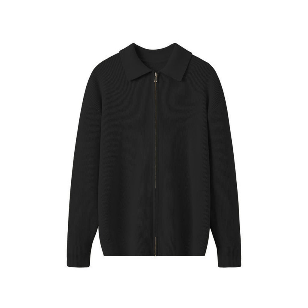 Cárdigan de punto con cuello para hombre - Franco
