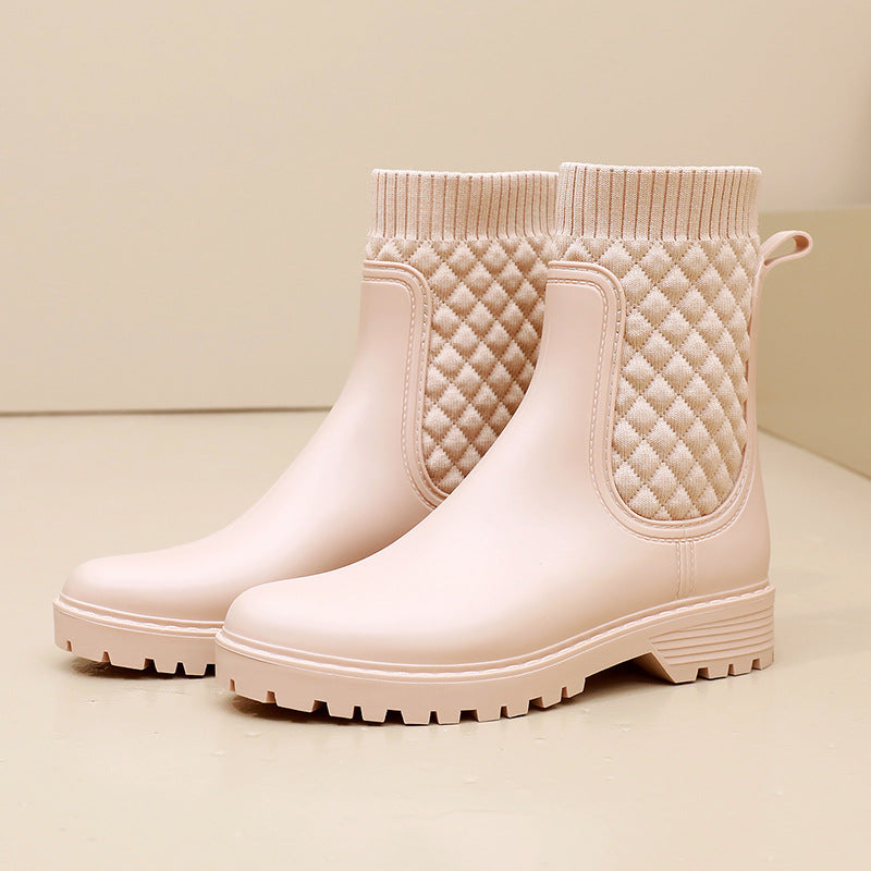 Botas de lluvia para mujer impermeables antideslizantes - Lirena