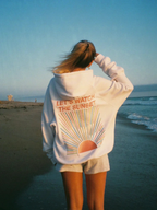 Ophelia - Suave sudadera con capucha para mujer inspirada en la puesta de sol