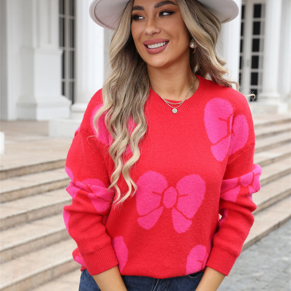Pullover para mujer con estampado de moños - Freja