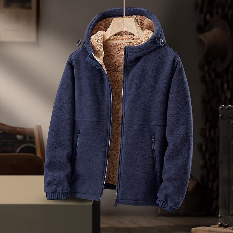 Chaqueta para hombre de tejido afelpado - Hadrien