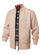 Chaqueta de punto con cremallera y cuello alto - Joshua