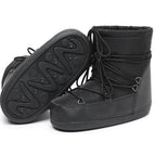 Botas de nieve para mujer impermeables acolchadas de caña media - Kolesa