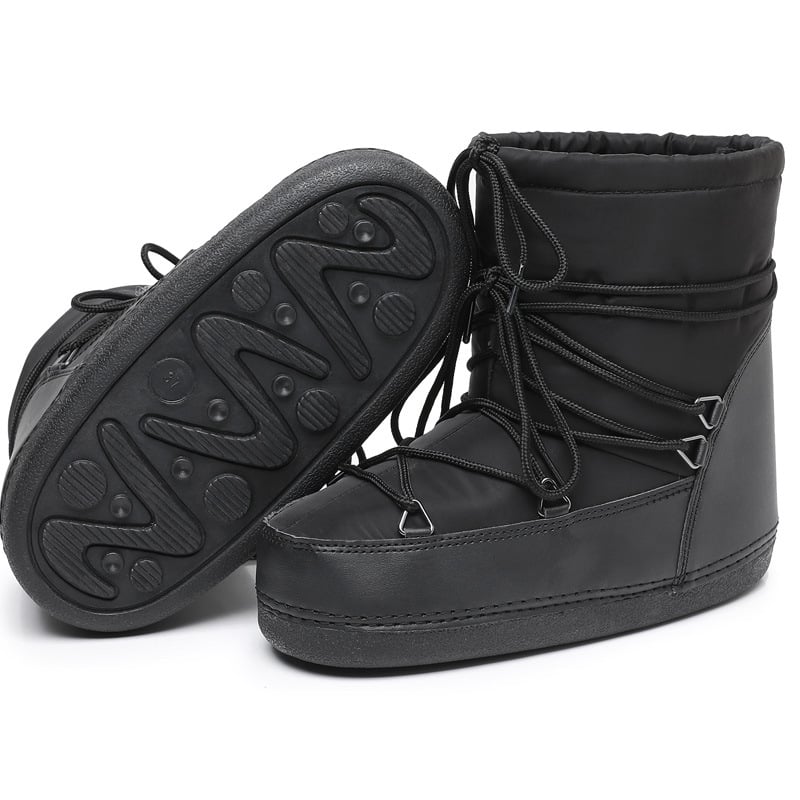 Botas de nieve para mujer impermeables acolchadas de caña media - Kolesa