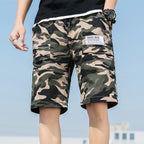 Pantalones cortos para hombre de algodón con bolsillos utilitarios estilo casual - Bruno
