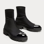Botas plataforma de caña elástica para mujer con suela robusta - Zyrvek