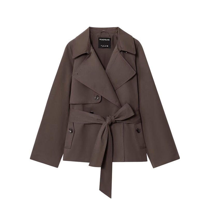 Gabardina corta para mujer de corte suelto - Elayne