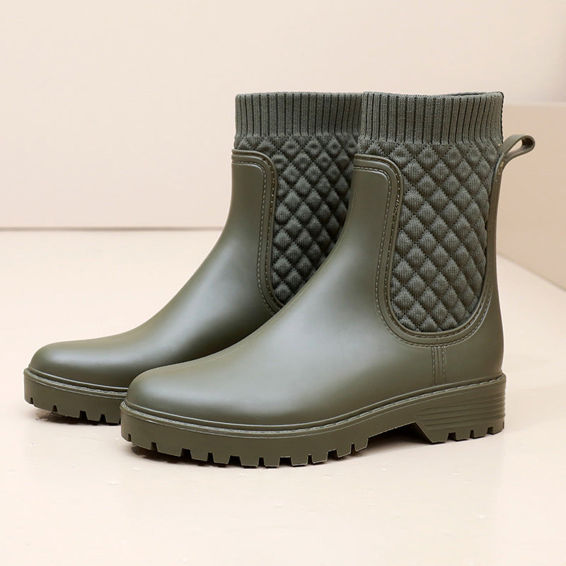 Botas de lluvia para mujer impermeables antideslizantes - Lirena