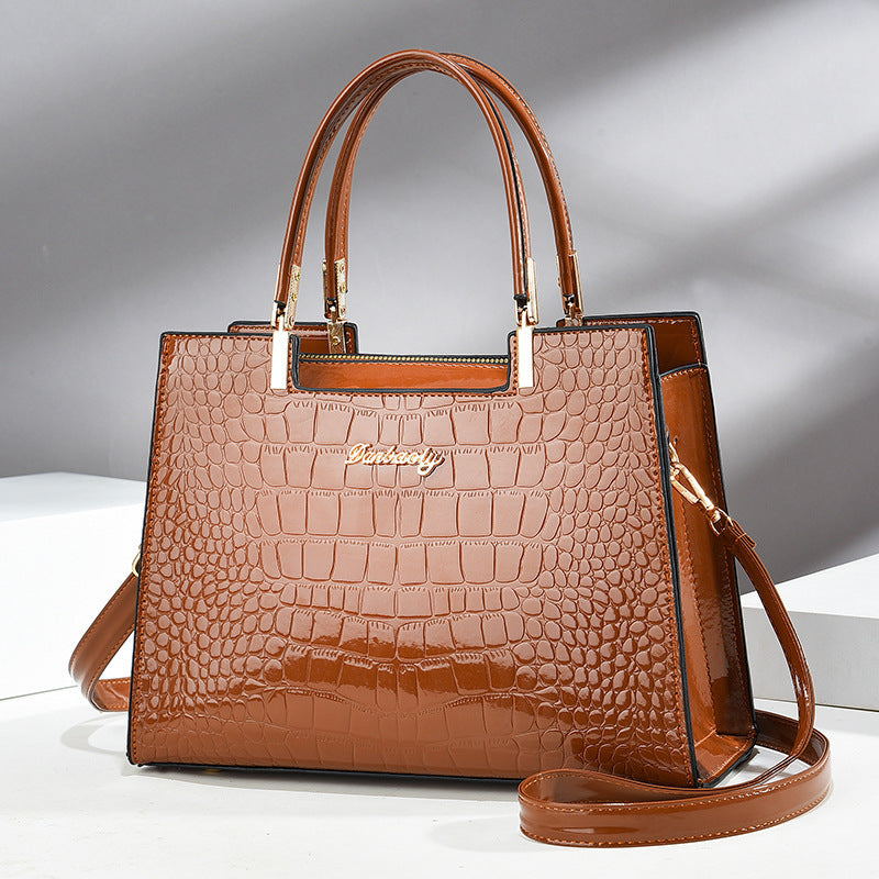 Bolso de tejido para mujer relieve grabado