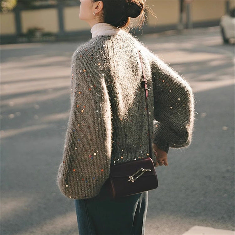 Cárdigan para mujer efecto luminoso - Naelis