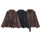 Gabardina corta para mujer de corte suelto - Elayne