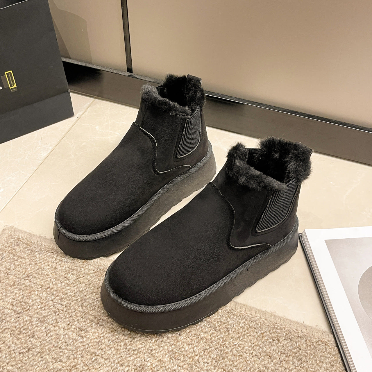 Botines para mujer estilo invernal con interior afelpado - Maivelle