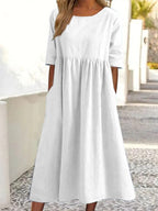 Urna - vestido midi con media manga