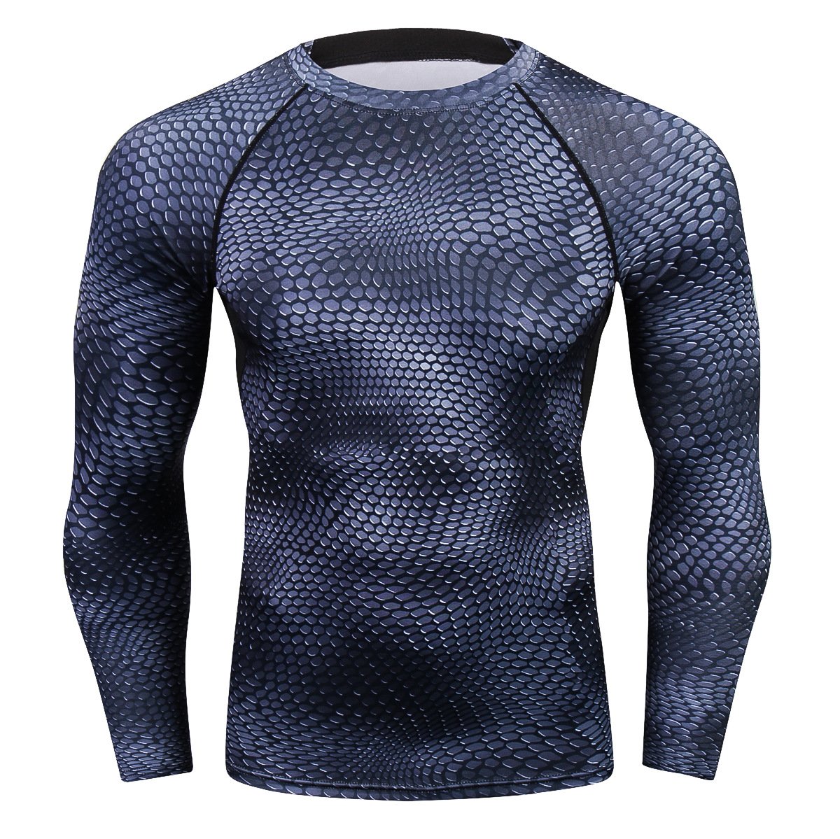 Camiseta deportiva dry fit para hombre manga larga entrenamiento - Roshfran