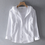 Camisa casual a rayas para hombre - con capucha