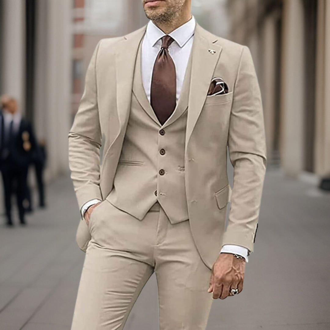 Traje de negocios de tres piezas para hombre - Pietro