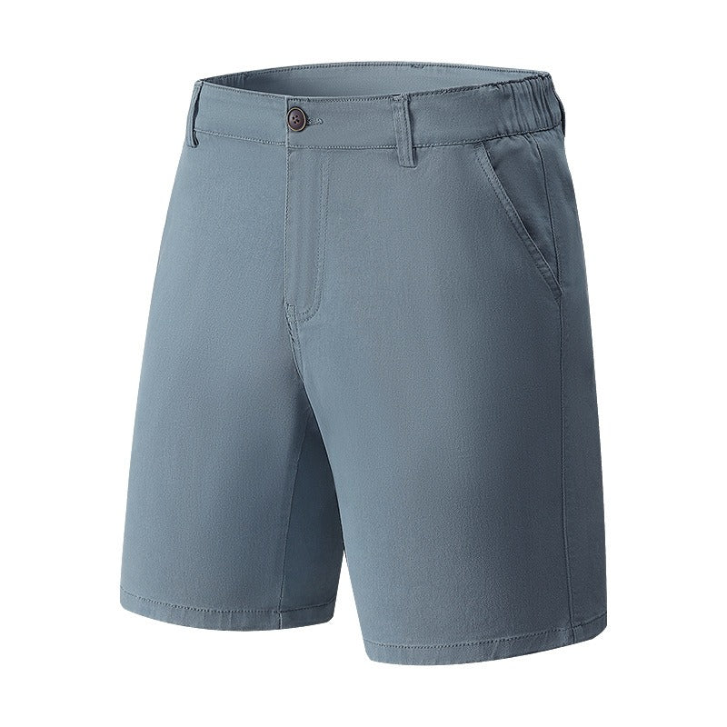 Pantalón corto para hombre tejido elástico estilo casual recto - Andrés
