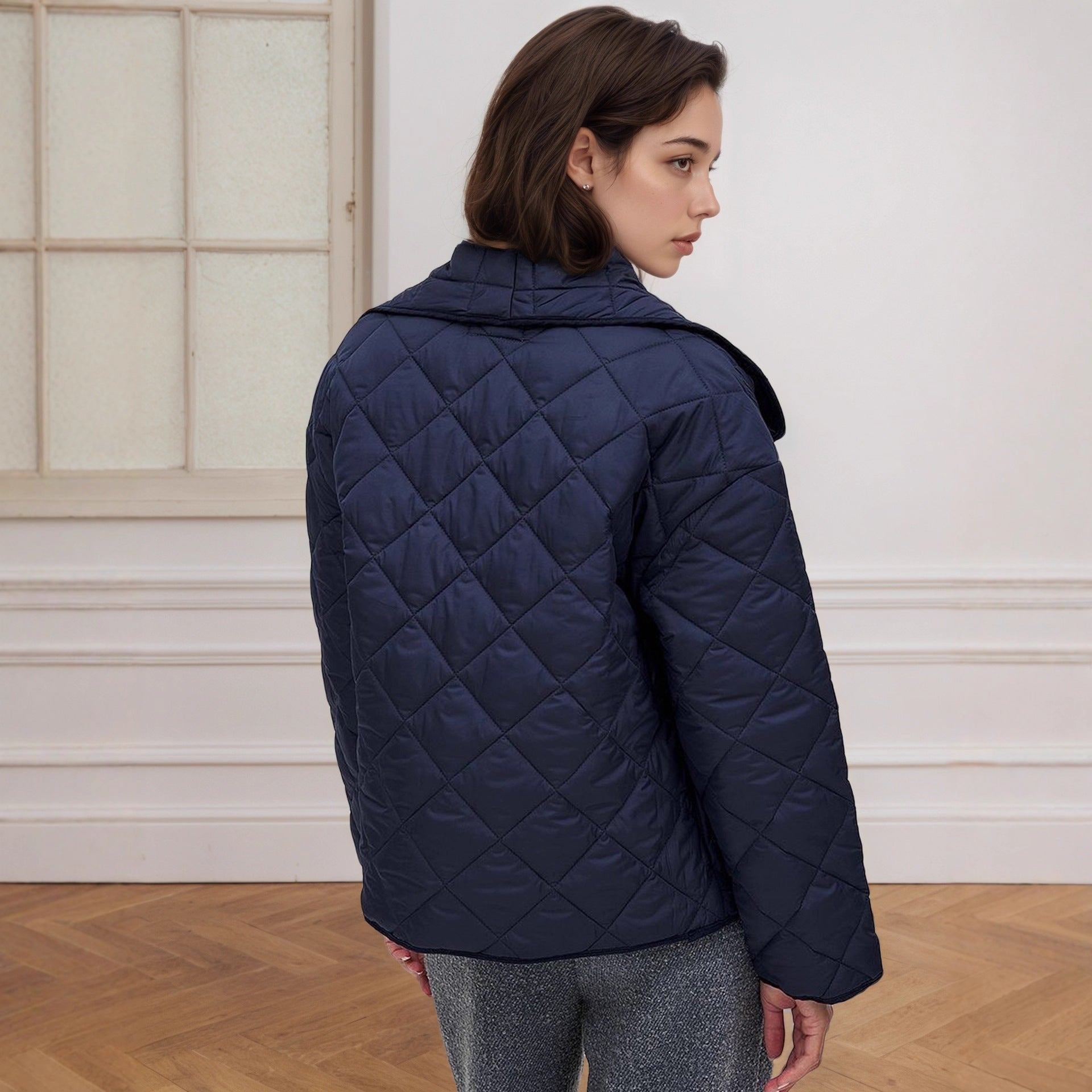 Chaqueta corta para mujer efecto acolchado - Elnara