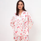 Conjunto de tejido para mujer estampado corazón - Leja