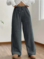 Pantalones para mujer de textura afelpada - Avenne