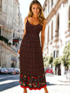 Nyra - Vestido de verano bohemio con cuello en V