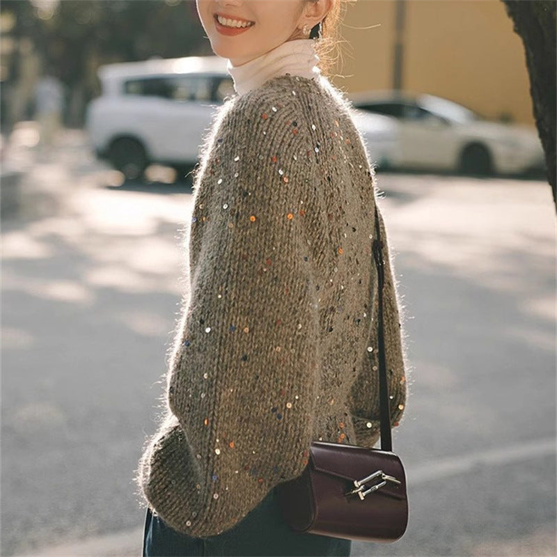Cárdigan para mujer efecto luminoso - Naelis